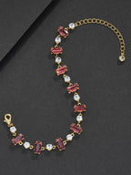 9mm Red Baguette Bracelet