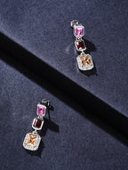 Colorful Iced Stud Earrings