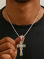 Sugar Cube Cross Pendant