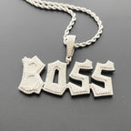 Custom Irregular Script Letter Pendant