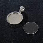 Round Memory Photo Locket Necklace