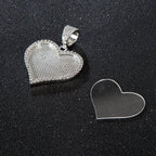 Custom Iced Out Heart Photo Locket
