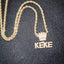 Custom Mini Iced Letter Crown Pendant