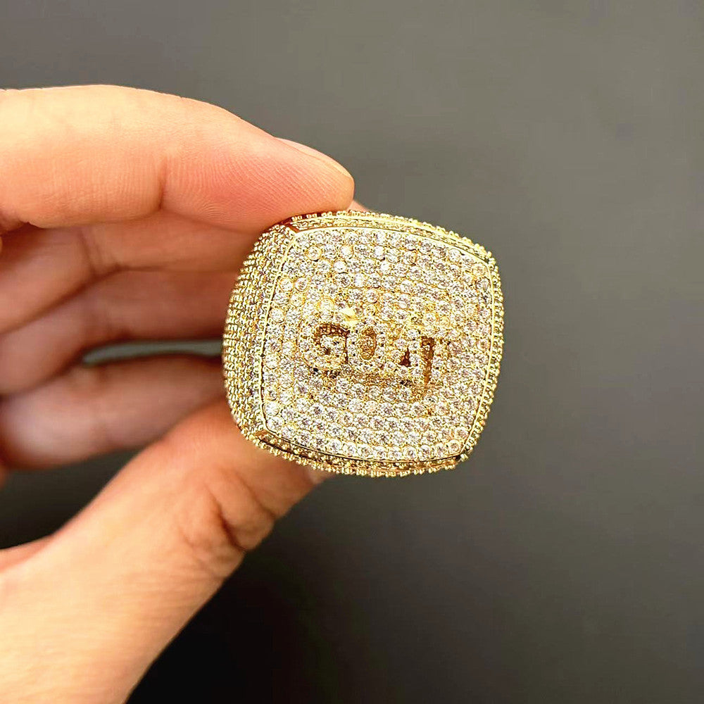 Iced Out Custom Signet Ring