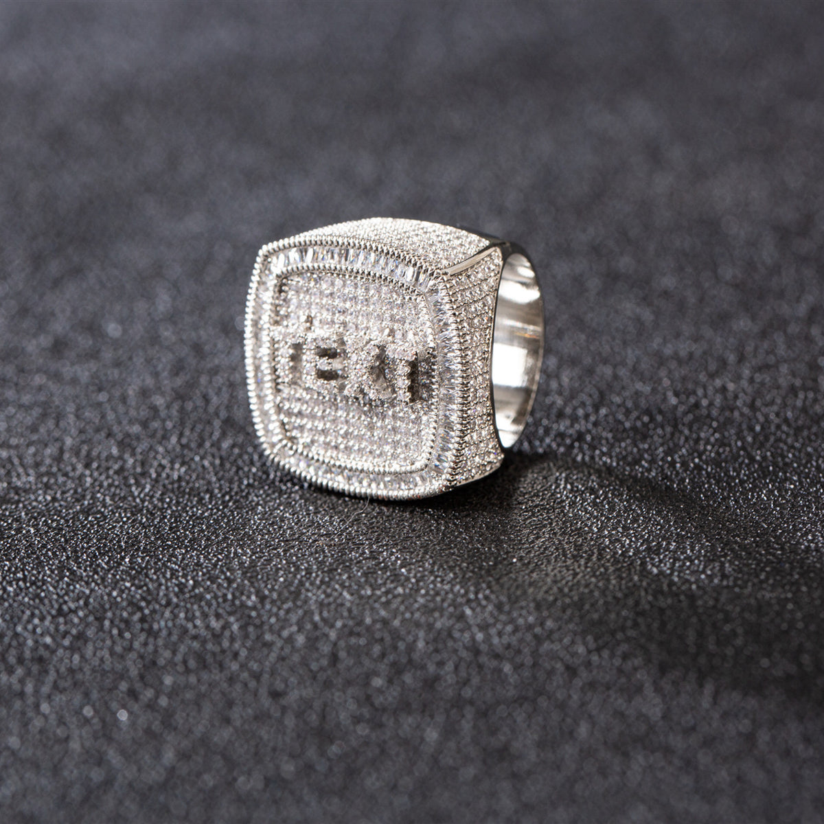 Custom Iced Out CZ Letter Ring