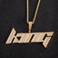Custom Blade Letter Pendant Necklace