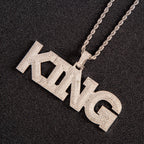 Custom Triple-Layer Iced Letter Pendant