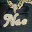 Custom Jala Iced Letter Pendant
