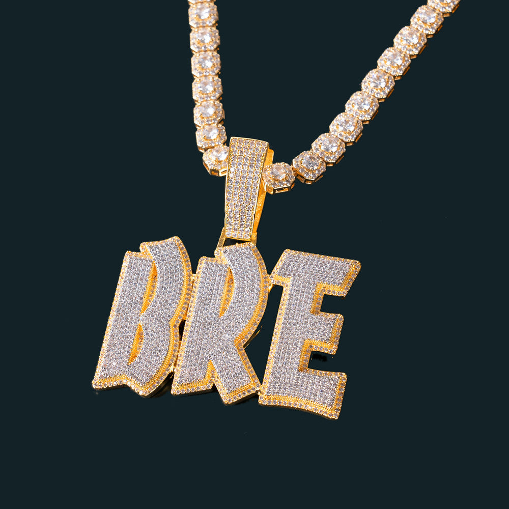 BRE Style Letter & Number Pendant