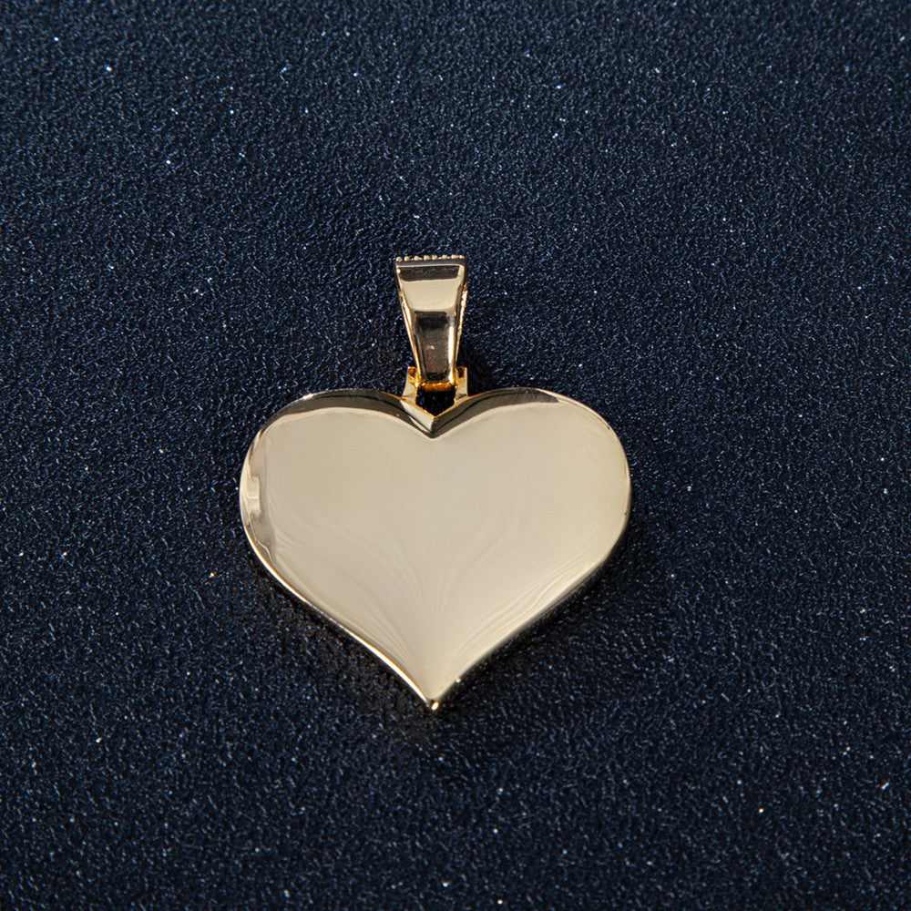 Custom Iced Out Heart Photo Locket