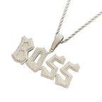 Custom Irregular Script Letter Pendant