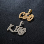 Custom Double-Layer Script Name Pendant