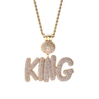 Custom Iced Bubble Letter & Number Pendant