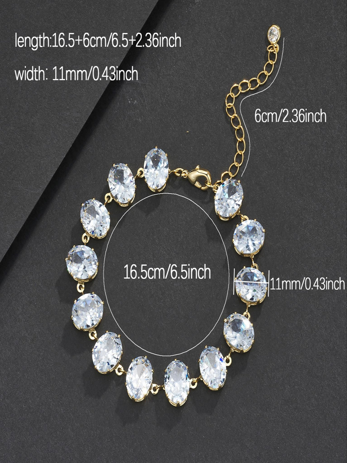 Mixed Shape CZ Bracelet