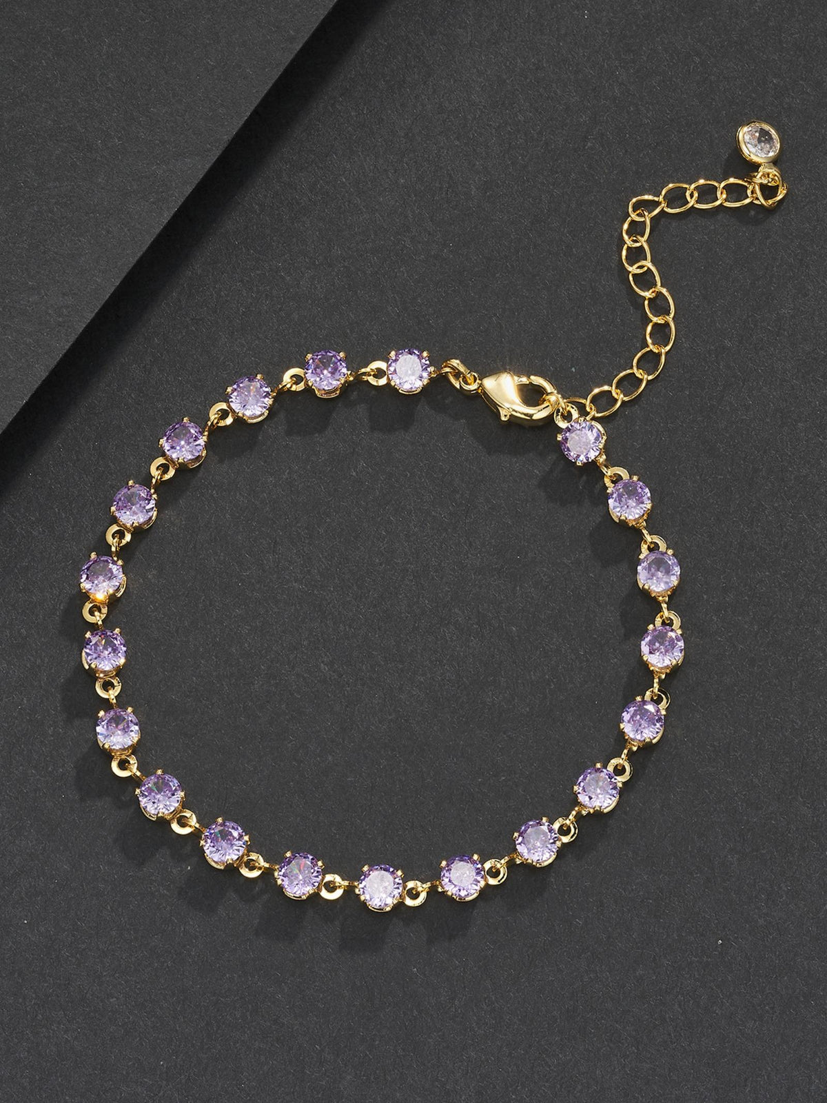4mm Purple Gemstone Bracelet