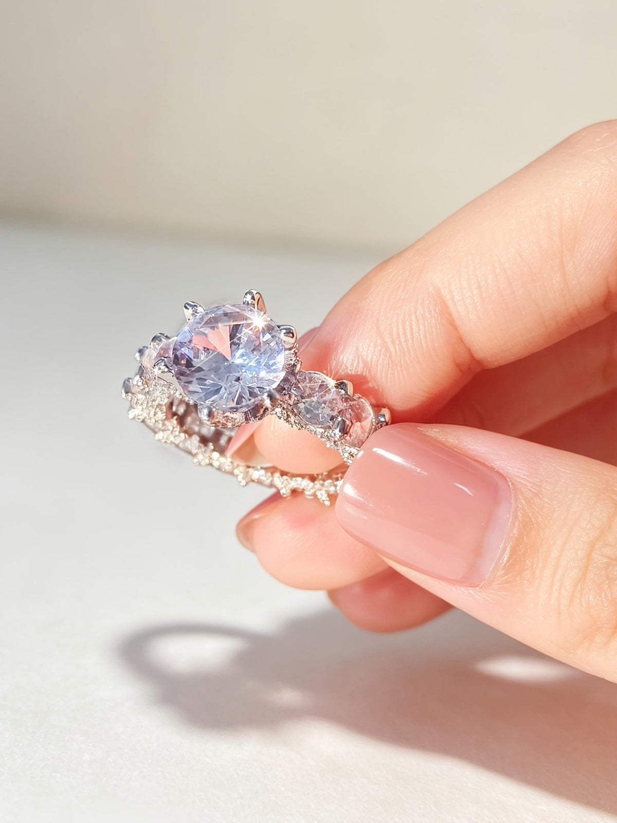 Prong Ice Crown Ring