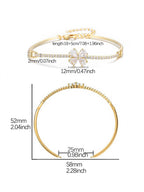 Multicolor Flower CZ Statement Bracelet