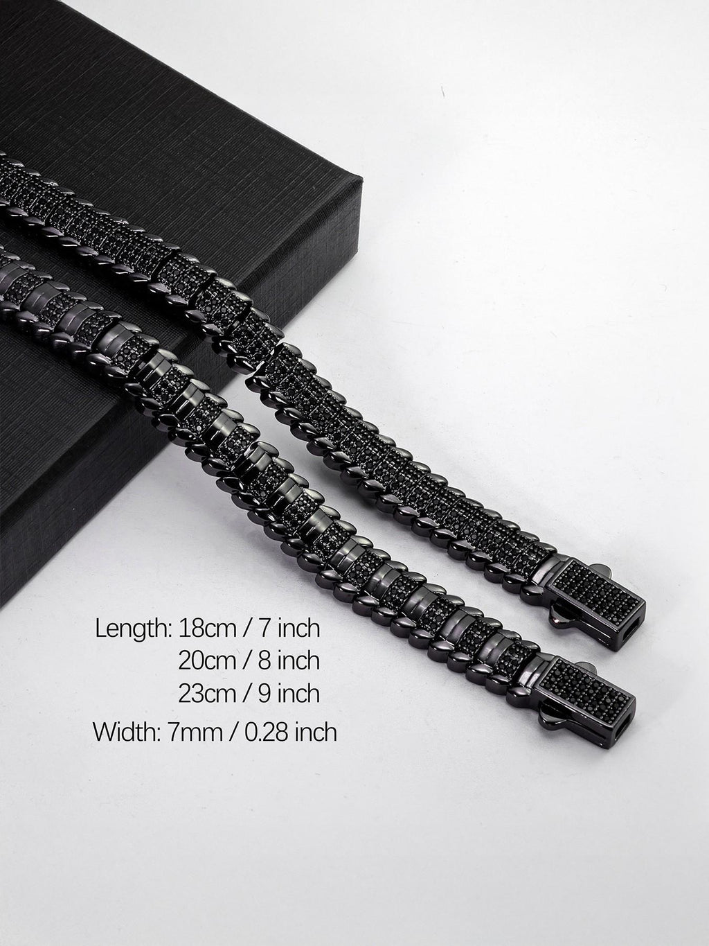 9MM Faceted Snake Bracelet