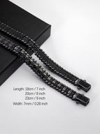 9MM Faceted Snake Bracelet