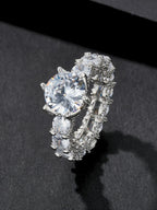 Prong Ice Crown Ring