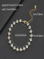 7mm Oval-Cut Minimalist Bracelet