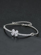 Multicolor Flower CZ Statement Bracelet