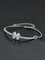Multicolor Flower CZ Statement Bracelet