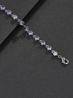 4mm Purple Gemstone Bracelet