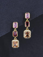 Colorful Iced Stud Earrings