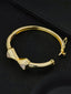 Symmetric Cube Heart CZ Segment Bracelet