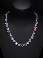 Color Round CZ Chain