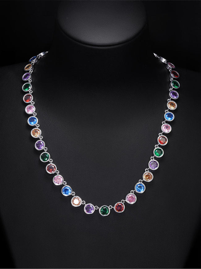 Color Round CZ Chain Main Image