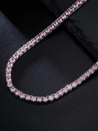 4mm Pink CZ Tennis Chain