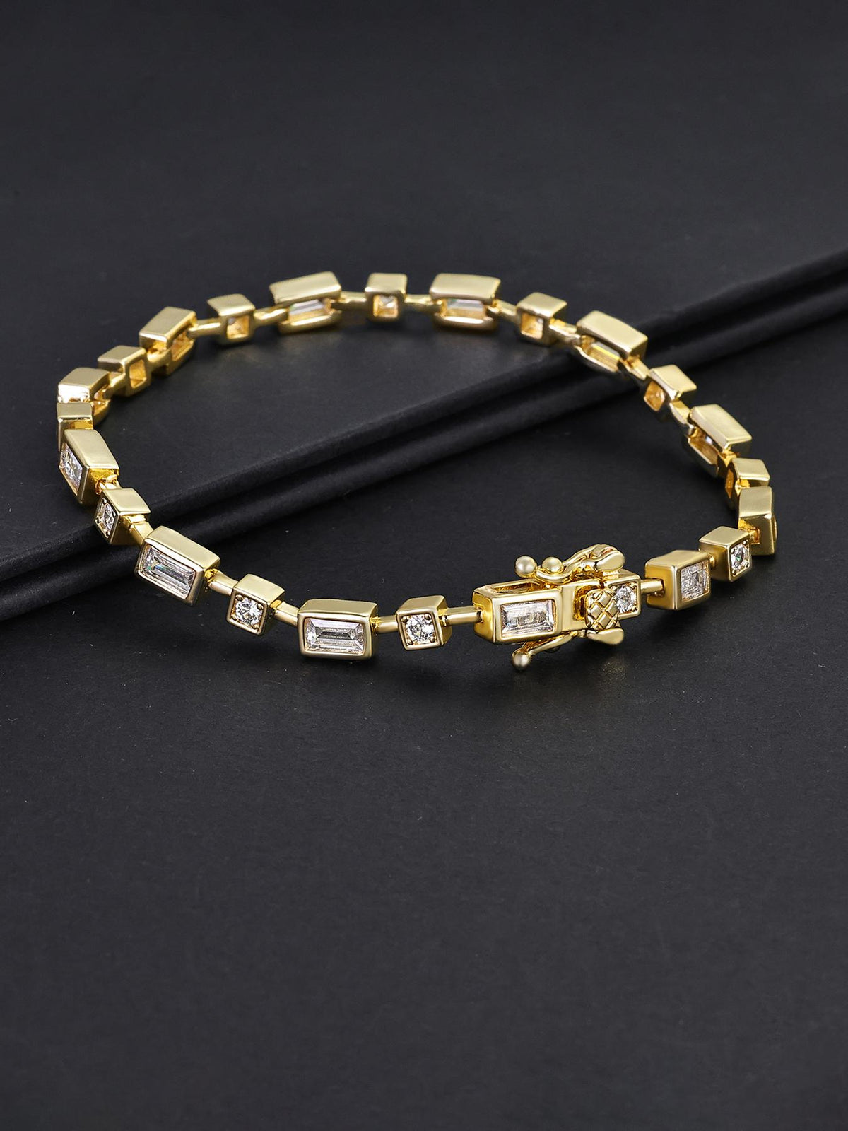 Block CZ Bracelet