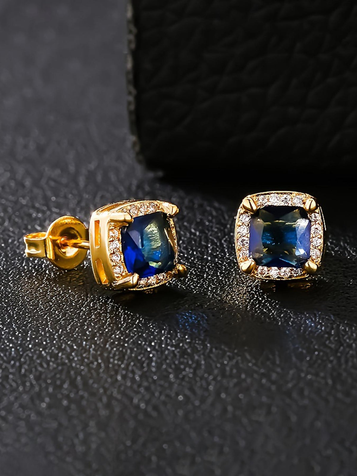 6mm Square CZ Stud Earrings