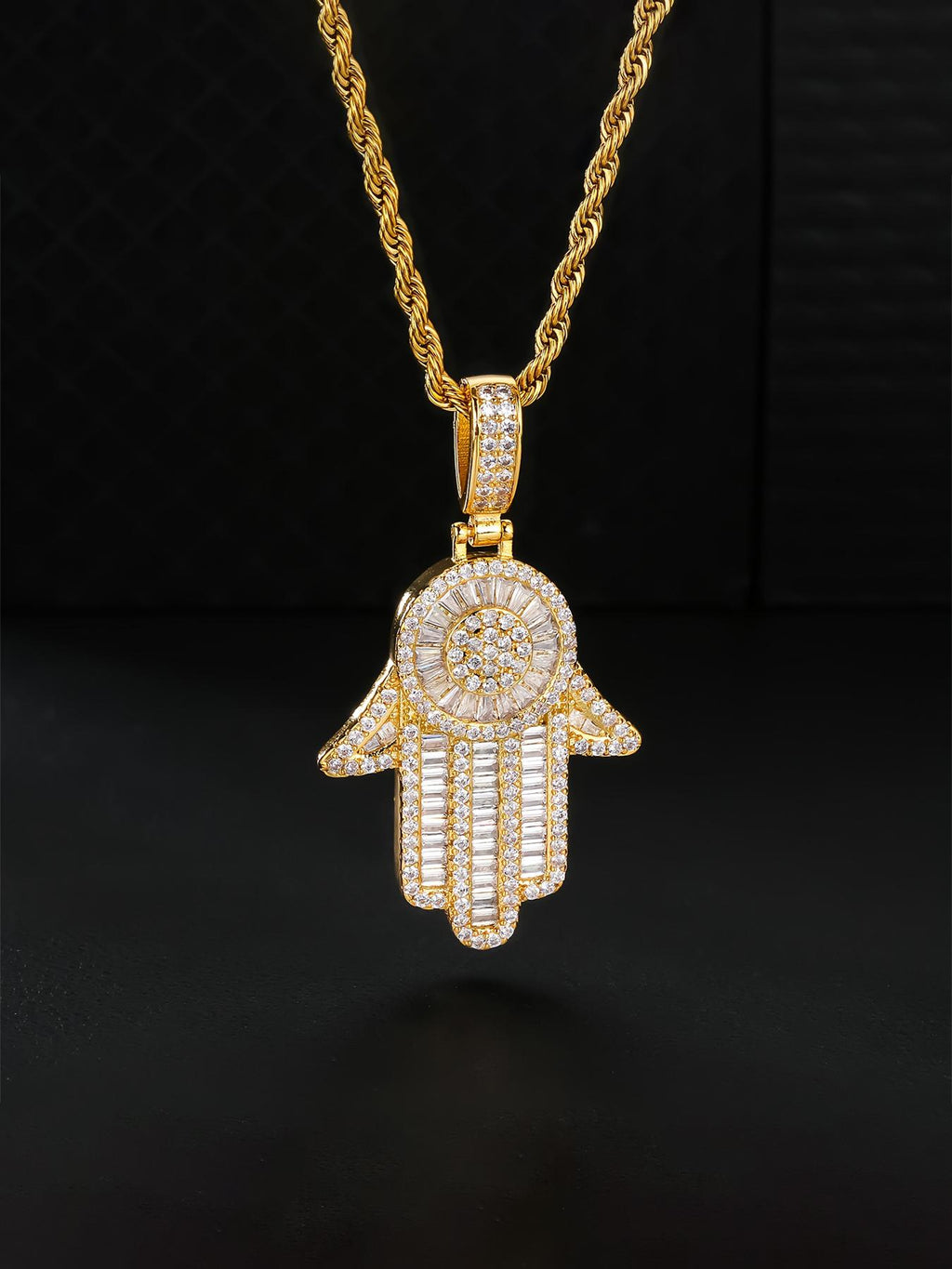 3D Hamsa Hand Pendant