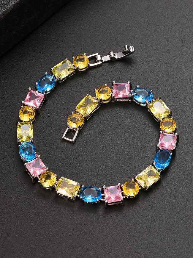 Multicolor Baguette Bracelet Main Image
