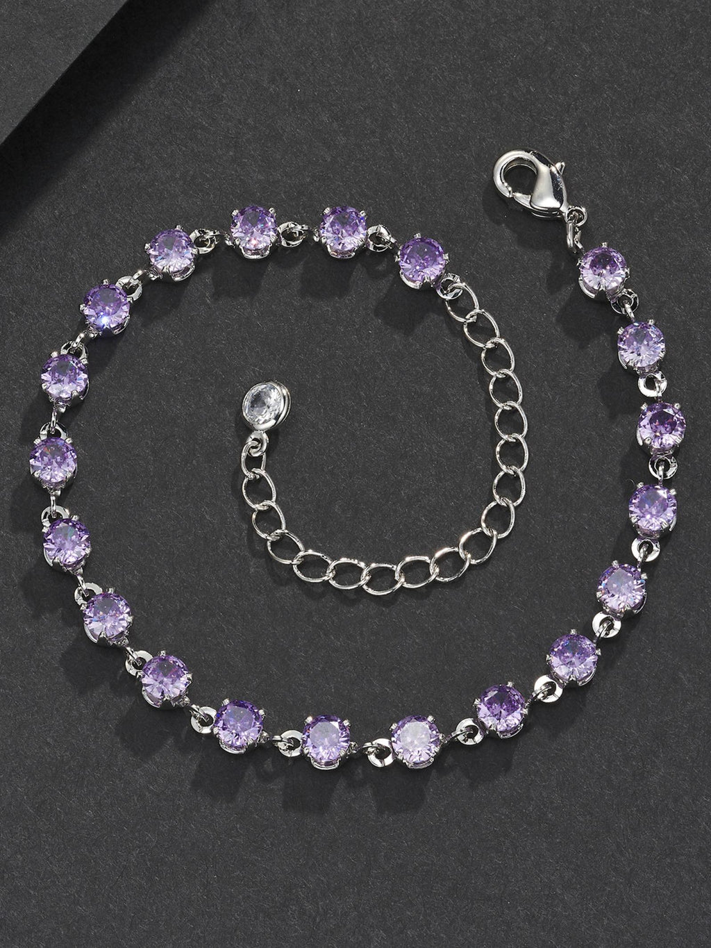 4mm Purple Gemstone Bracelet