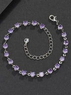 4mm Purple Gemstone Bracelet