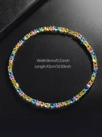 Y2K Color CZ Chain