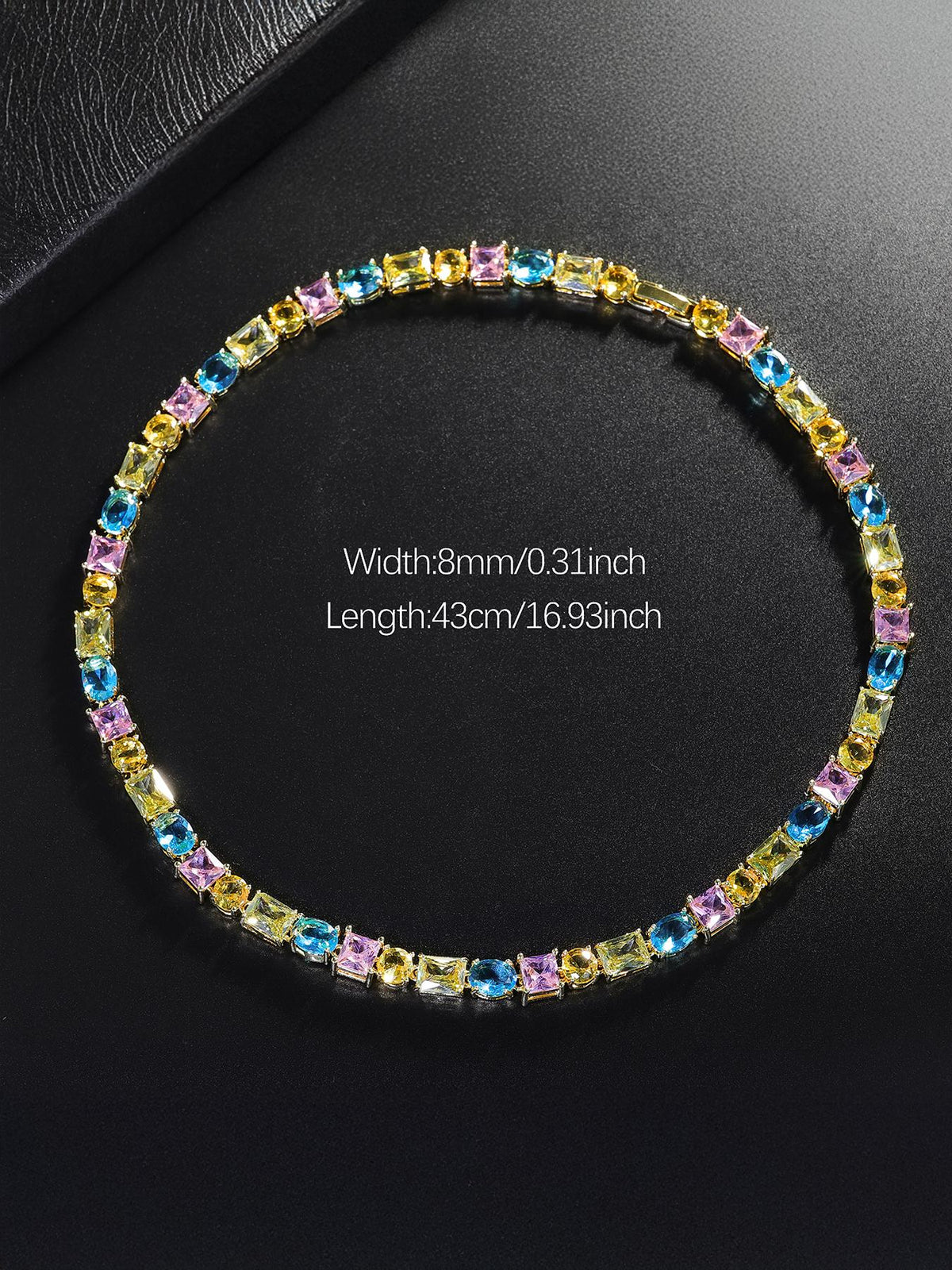 Y2K Color CZ Chain