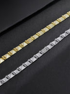 Pyramid Spike CZ Bracelet