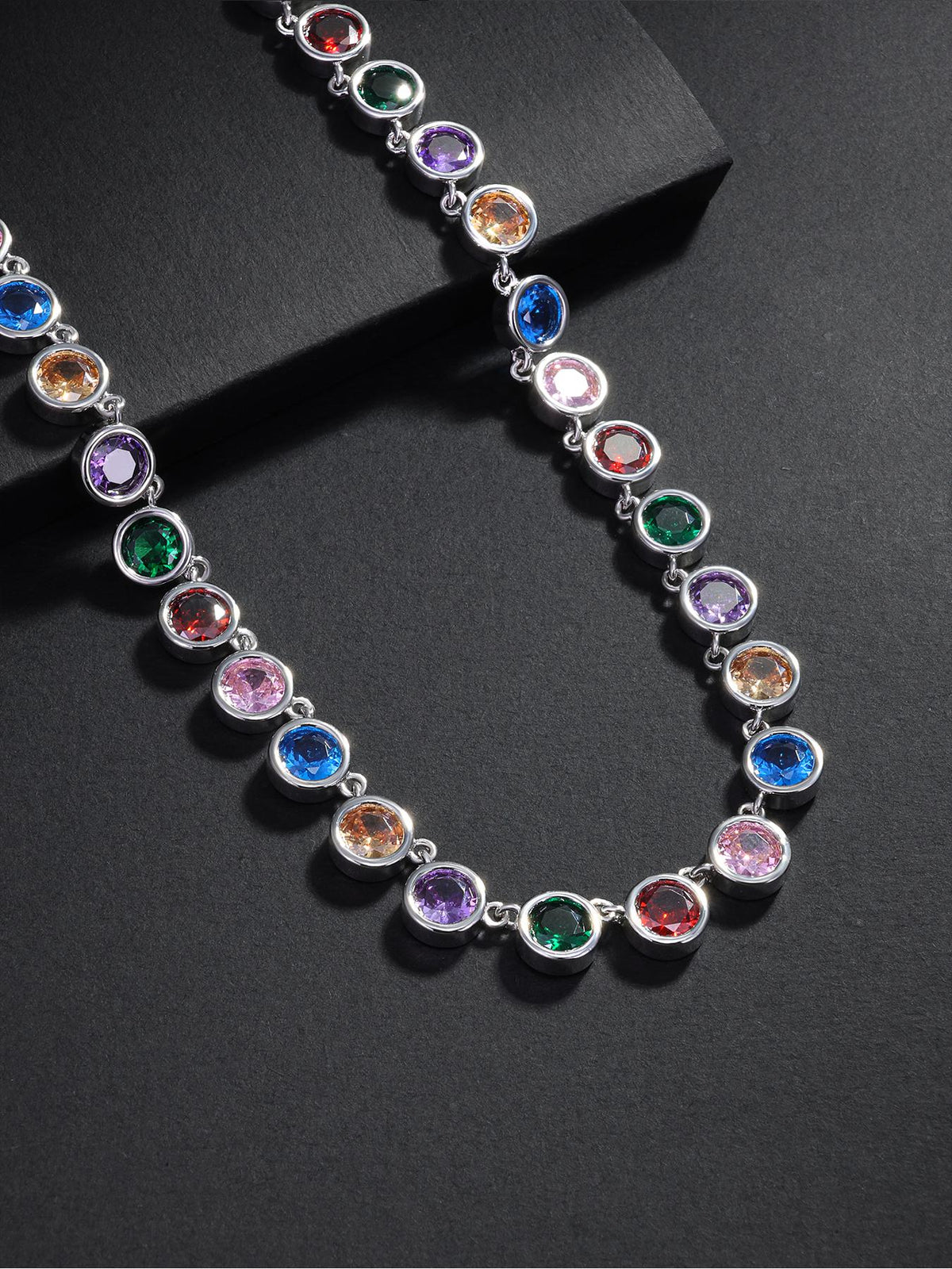 Color Round CZ Chain