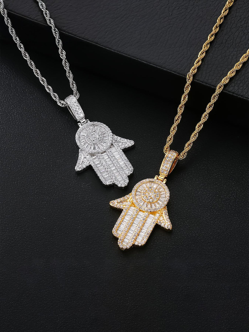 3D Hamsa Hand Pendant