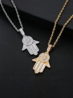 3D Hamsa Hand Pendant