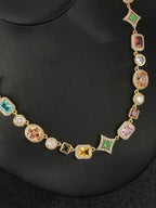 Vintage Color CZ Chain