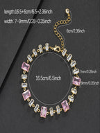 Pink Baguette Bracelet