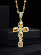 Sugar Cube Cross Pendant