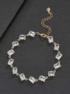8mm Rhomboid CZ Bracelet