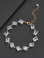 9mm Multicolor Square Gemstone Bracelet